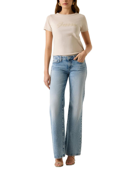 GUESS Playera Elegante para Mujer - XL - Café