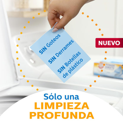 Arm & Hammer Power Sheets Caja con 50 Piezas. Detergente para Ropa en Láminas. Limpieza Profunda, Rápida Disolución y Fresco Aroma. Sin Cloro, Empaque Reciclable. Funciona en Todo Tipo de Lavadoras