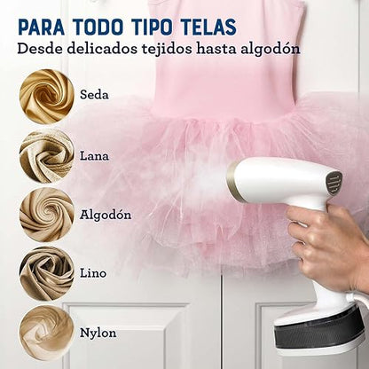 Oster® Vaporizador de Mano Plegable, Portátil, Ligero y Compacto, Blanco, GCSTFS200