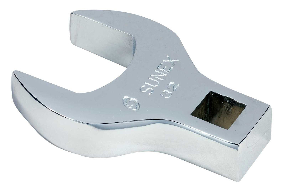 SUNEX TOOLS 97332A - Llave de pie de cuervo recta de 1/2" (32 mm, totalmente pulida) - 32 mm