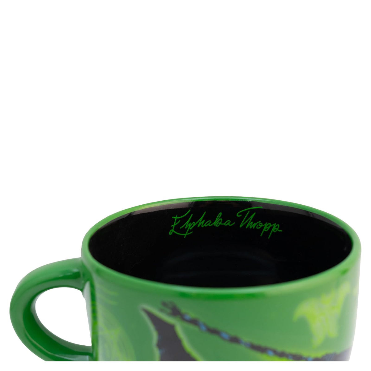 Funkids - Tarro Jumbo bitono pelicula Wicked 820ml, personalizado de Elphaba, tasa para bebidas calientes.