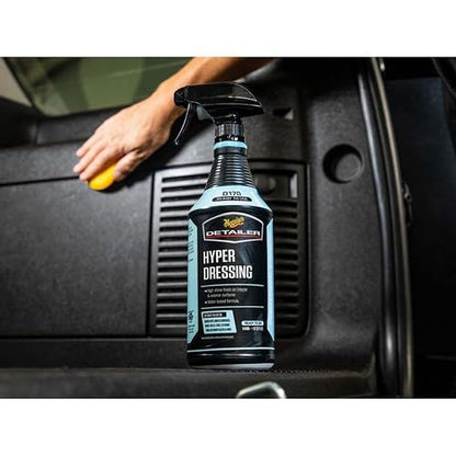 Meguiar's DRTU17032 Hyper Dressing, Abrillantador De Plásticos Interiores Y Exteriores, 946ml