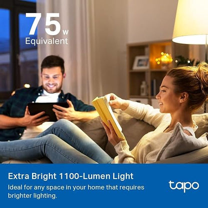TP-Link Tapo L535E, Focos Inteligentes Wi-Fi, Multicolor, E26, 1055 lumens, Regulables, Control Remoto de APP y Control de Voz, Compatibles con Alexa y Google Home, No requiere concentrador