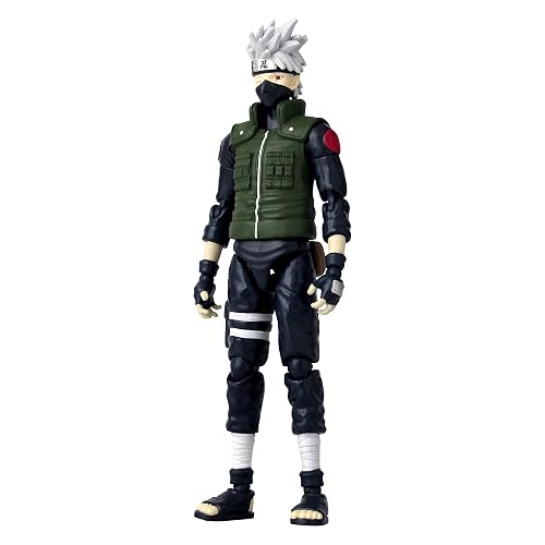 ANIME HEROES – Naruto Hatake Kakashi – Figura Articulada 6.5” Cuarta Gran Guerra Ninja, Detalle Premium y Manos Intercambiables, Ideal para Fans y Coleccionistas