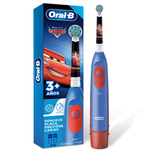Oral-B Cars Cepillo de Dientes Eléctrico para Niños +3 años, Cabezal Redondo, 1 Mango 1 Cabezal