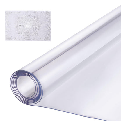 Mantel Protector de Mesa VEVOR de PVC Transparente - 121.9 x 91.4 cm (Oblongo)