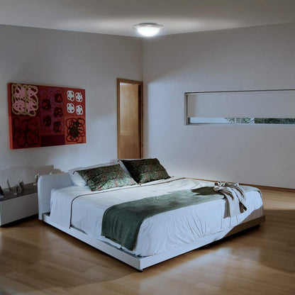 Tecnolite Lámpara LED de Techo, Luminario Circular para Sobreponer en Techo, Base E27, 100 - 240 V, Tecnolite, Color Satinado