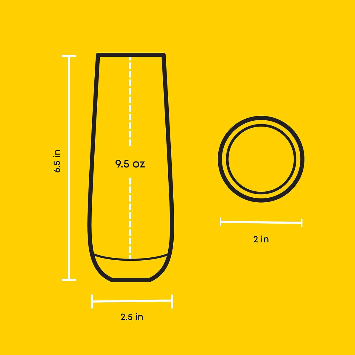 JoyJolt Milo - Juego de 8 copas de champaña sin tallo Copa de vino Prosecco de 9.5 onzas, copas de Mimosa, juego de vasos de cóctel, vidrio de alta bola de agua, vidrio de bar