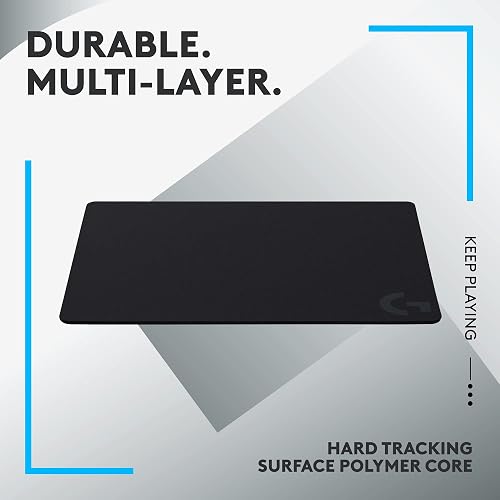 Logitech G440 Gaming Mouse Pad - Alfombrilla rígida para Mouse de Juegos, optimizada para sensores de Juegos, fricción Baja, Antideslizante, Accesorios para PC y Mac, 340 x 280 x 5 mm