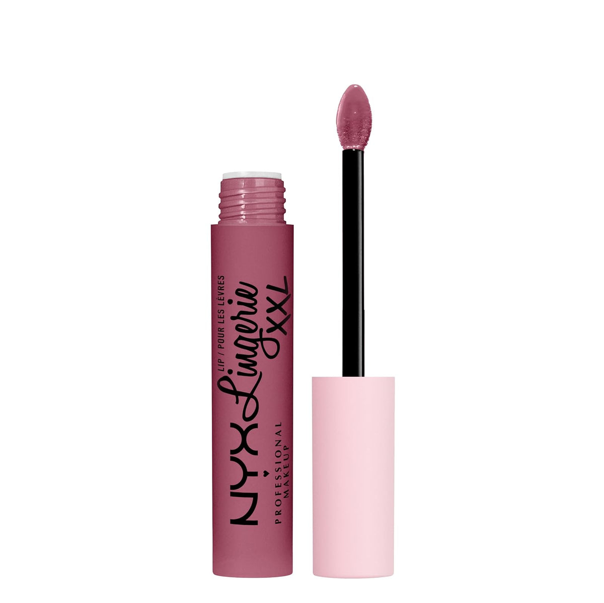 NYX Professional Makeup Lip Lingerie XXL Labial Líquido Mate Tono Rosa Nude - 16 Sin atar