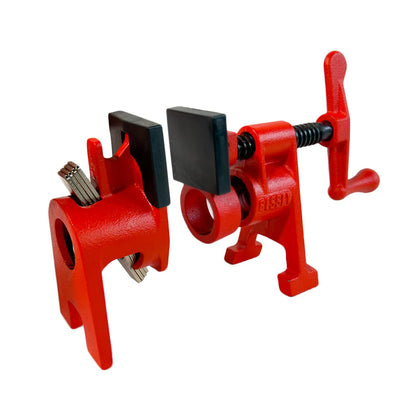 Bessey Bpc-H34 Juego de Mordazas para Tubo, color Rojo, 3/4