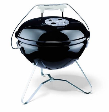 Weber 40020 Smokey Joe Premium 14-Inch Portable Grill | Portátil 14 pulgadas, carbón, capacidad 5 hamburguesas, esmaltado porcelana