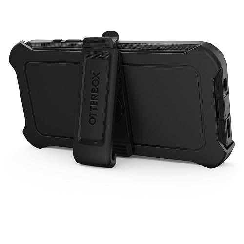 OtterBox - Funda para iPhone 15 Pro (Solamente) Defender Series, Color Negro, sin visualización, Resistente y Duradero, con protección de Puerto, Incluye Soporte de Clip de Funda