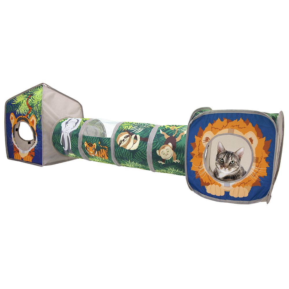 Kitty City - cubeta para Gatos, Cama para Gatos, Jungla Combo, cubeta Plegable para Gatos, Cama para Gatos, túnel, Juguetes para Gatos, Combo Jungla