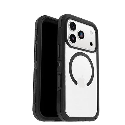 OtterBox - Funda Transparente para iPhone 17 Pro Defender Series Pro XT, Lado Oscuro, Color Negro, Resistente, Resistente y Duradera, a presión en MagSafe