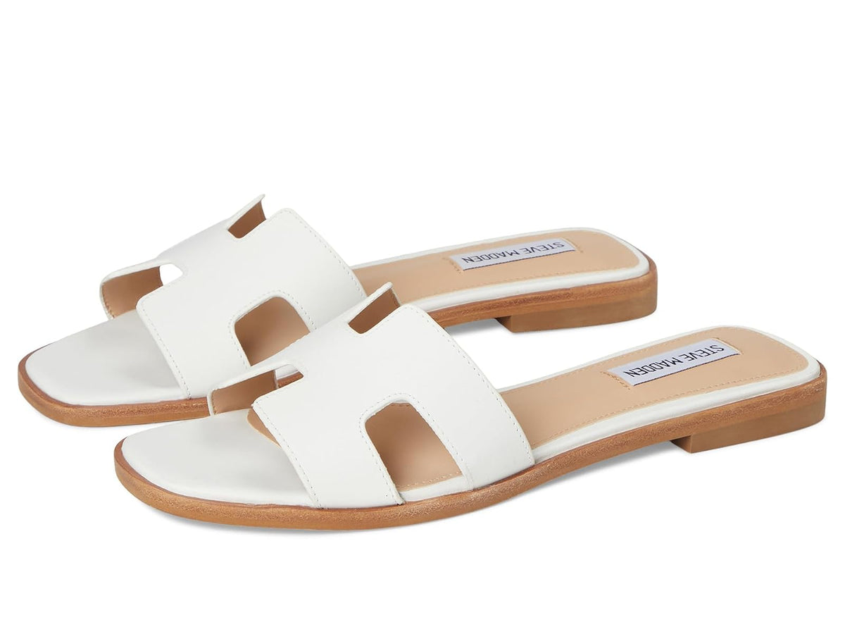 Steve Madden Hadyn sandalias para mujer - 24.0 cm - Color blanco.