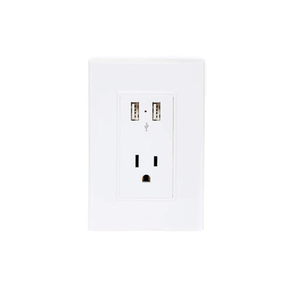 iGOTO PB106UL-B Contacto doble con USB y Placa Sencilla