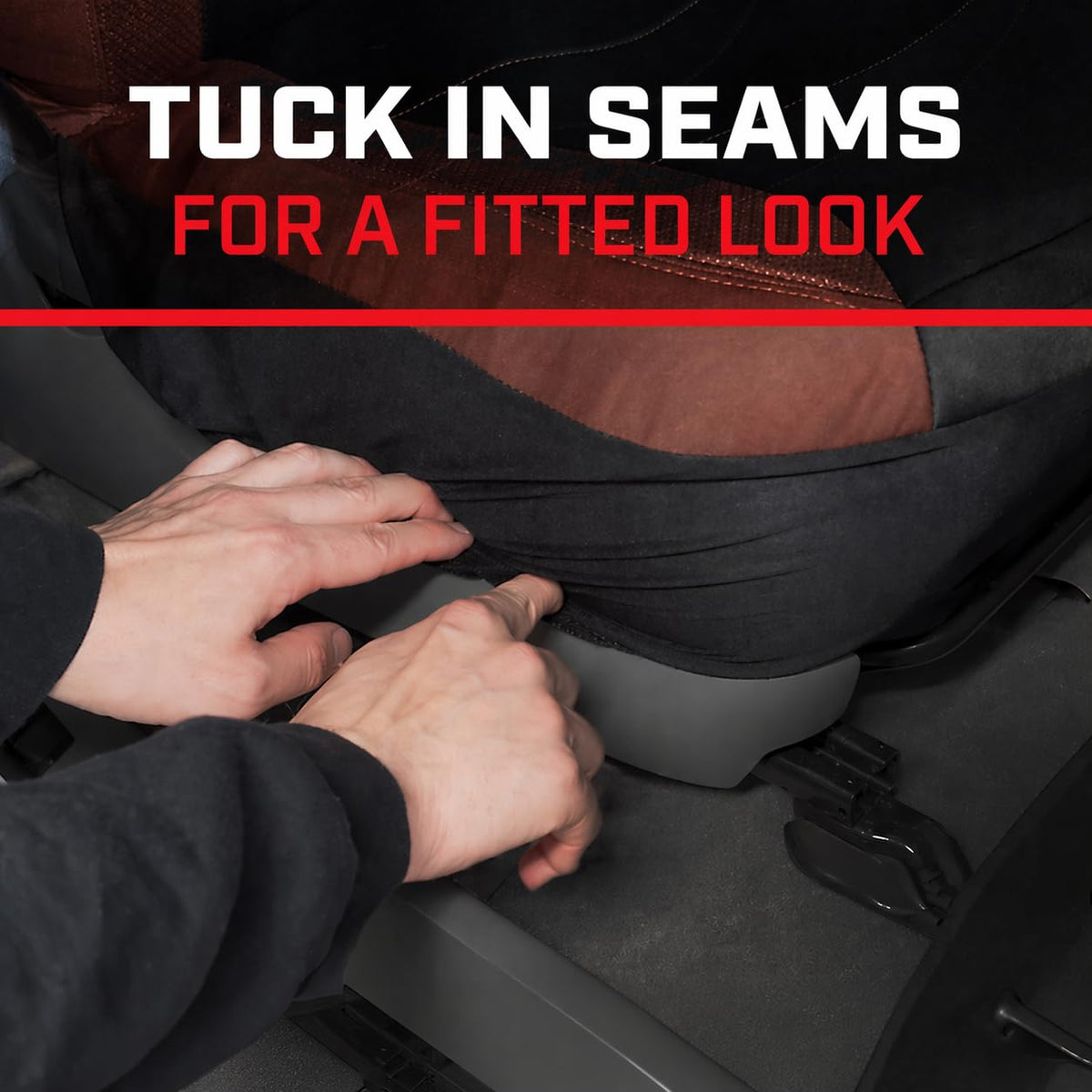 Motor Trend - Juego de Fundas de Asiento de Automóvil, 2 Asientos Delanteros, de Neopreno a Prueba de derrames, Protector de Asiento de Automóvil, Accesorios de automóvil, Fundas Interiores para SUV y