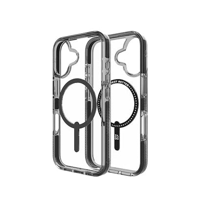 ZAGG - Funda para iPhone 16 Pro, Compatible con MagSafe, protección contra caídas de Grado Militar de 4 m, Reforzado con grafeno, antiarañazos, Delgada y Ligera, 70% de Contenido Reciclado