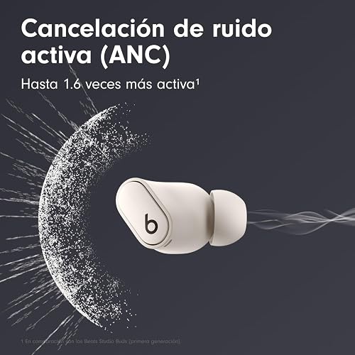Beats Studio Buds + Cancelación de Ruido Marfil | Inalámbricos, Bluetooth, audio espacial, cancelación activa de ruido, 36 horas de batería