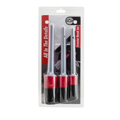 Chemical Guys Juego de cepillos de detallado exterior All In The Details (ideal para automóviles, camiones, todoterrenos, caravanas y más)
