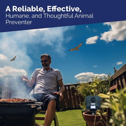 Bird-X Solar Yard Gard Electronic Animal Repeller keeps unwanted pests out of your yard with ultrasonic sound-waves