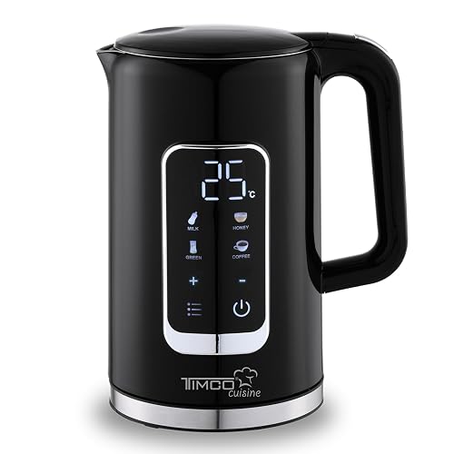 Tetera Timco Jarra Electrica Digital Automática Para Calentar Agua 1.7 L 4 niveles de temperatura PreestablecidosJE8723DN