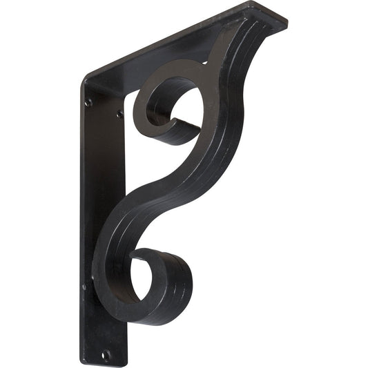 Bedford - Soporte de hierro forjado, 2"W x 7 1/2"D x 10"H, Negro