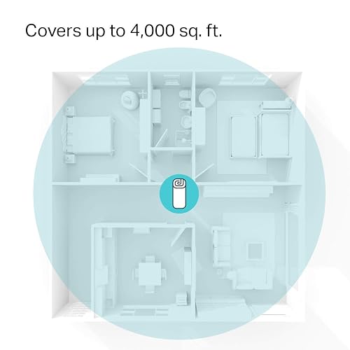 TP-Link Deco Mesh WiFi AC1200 Sistema para Todo el hogar, Doble Banda 1200 Mbps, Conecta hasta 100 Dispositivos, Compatible con Alexa