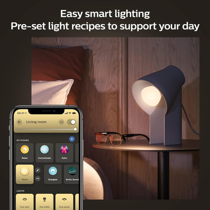 Philips Hue Foco Inteligente LED A19 White Ambiance 9W Base E27 - Paquete de 2