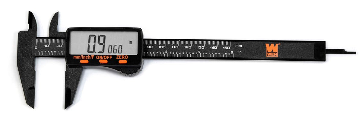 WEN 10761 - Pinza digital electrónica de 6.1 pulgadas con lectura LCD y estuche de almacenamiento