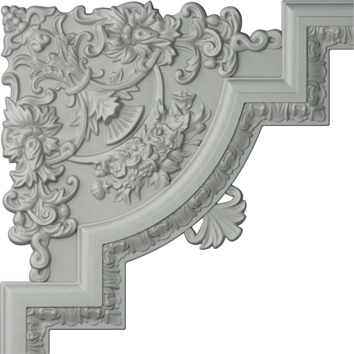 ekena millwork pml15 X 15em-case-12 15 3/10.2 cm W x 15 3/4 inch de alto x 1 20.3 cm P Emery Panel moldura esquina (paquete de 12), Esquina de 40 cm de ancho x 40 cm de alto, Único, Blanco