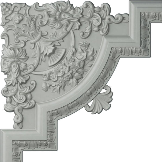 ekena millwork pml15 X 15em-case-12 15 3/10.2 cm W x 15 3/4 inch de alto x 1 20.3 cm P Emery Panel moldura esquina (paquete de 12), Esquina de 40 cm de ancho x 40 cm de alto, Único, Blanco