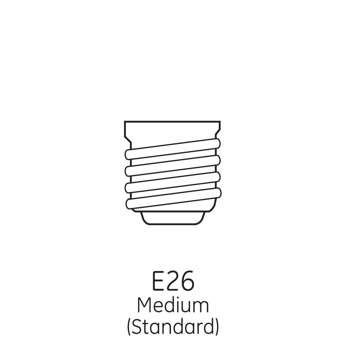 GE Lighting A21 - foco LED de luz diurna (forma clásica, uso general), 40 W, Paquete de 4, Blanco congelado
