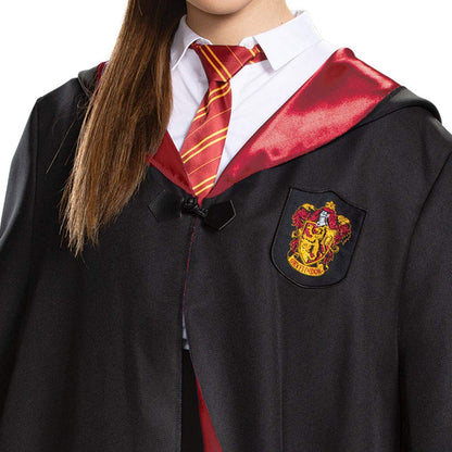 Disguise Harry Potter - Bata de Lujo con temática de casa de Hogwarts para Adultos, Calidad de película, Accesorio de Disfraz, Negro & Rojo, Adult XXL (50-52)