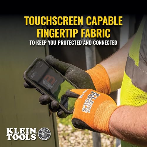 Klein Tools 60673 | Guantes electricista A1 | Ajuste Cómodo | Talla XL | Trabaja cómodo y con buen agarre. Estos guantes electricista se ajustan a la mano y facilitan el manejo de herramientas.