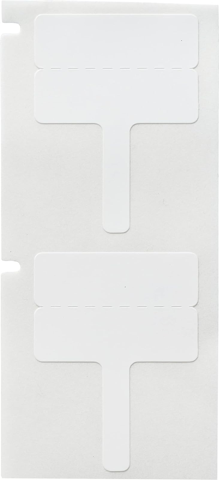Brady T-Flag - Etiquetas de polipropileno mate para impresoras M610, M611, M710, BMP61 y BMP71-0.8 x 1.2 pulgadas M6-1-425-FT