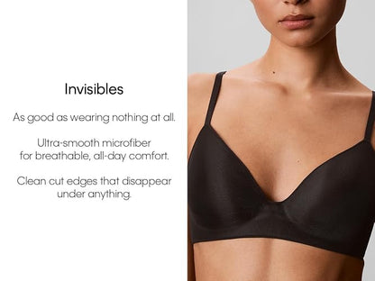 Calvin Klein Invisibles Bralette Triangular con Forro Ligero Sujetador para Mujer