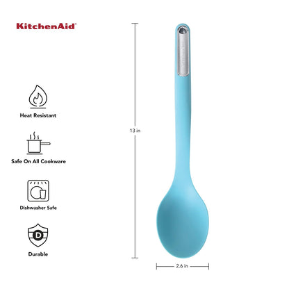 KitchenAid - Cuchara de cocina, Agua (Aqua), 13.5 inches, 1