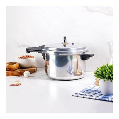 Ekco | Olla Express de 6 Litros One Aluminio con 6 Sistemas de Seguridad | Cuerpo y tapa de aluminio, Cocción rápida, Mangos de baquelita, Cierre hermético, Certificado NOM