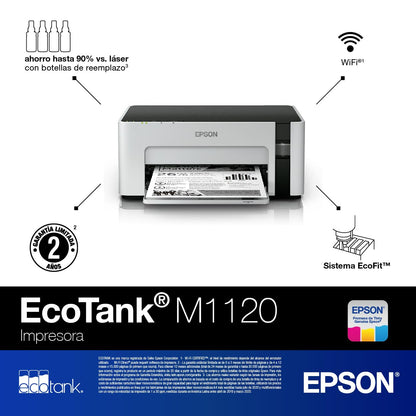 Epson Ecotank Impresora Blanco y Negro M1120