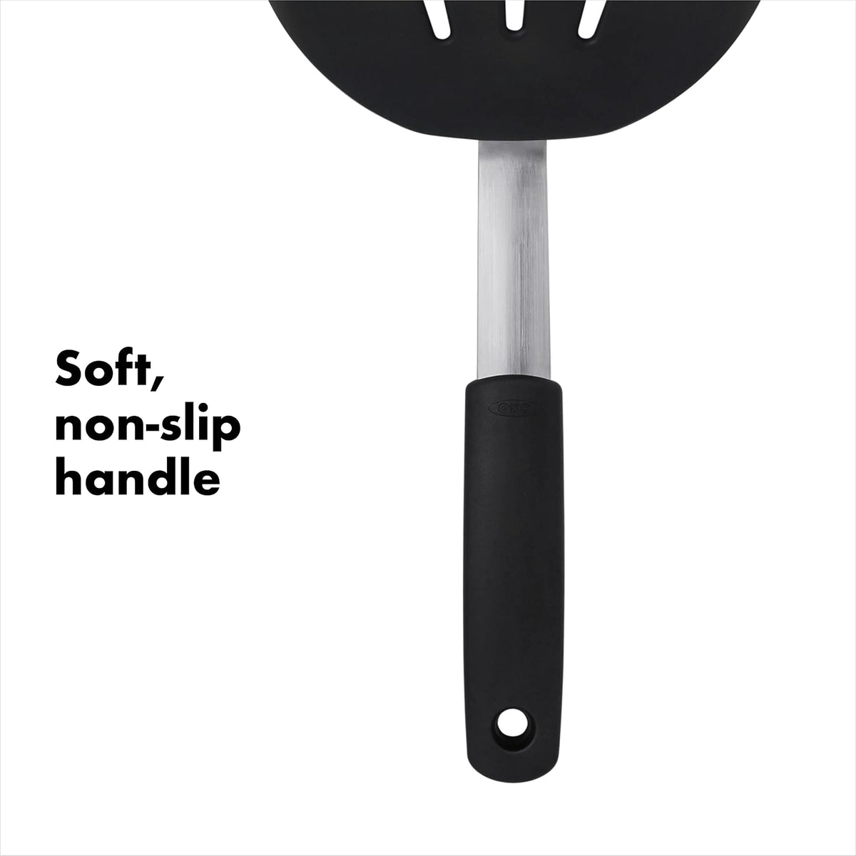 Oxo 1071533 Good Grips Silicone Flexible Pancake Turner/Spatula, Black,, Negro