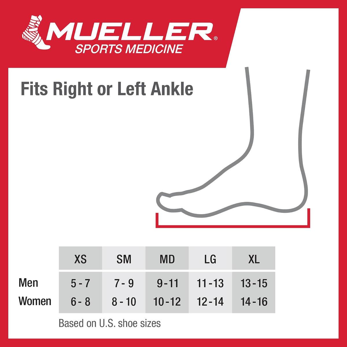 MUELLER Sports Medicine - Manga de neopreno para el tobillo, alivio del dolor de tobillo para hombres y mujeres, ideal para esguinces, cepas, artritis, negro, talla S