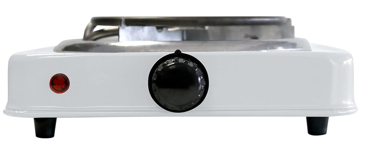 Parrilla eléctrica Koblenz de 1 Quemador de Espiral para Mejor Distribución de Calor, Termostado de Seguridad, 5 Niveles de Calentamiento, Indicador Luminoso, Calentamiento Rápido, modelo PEKM-1000 EG