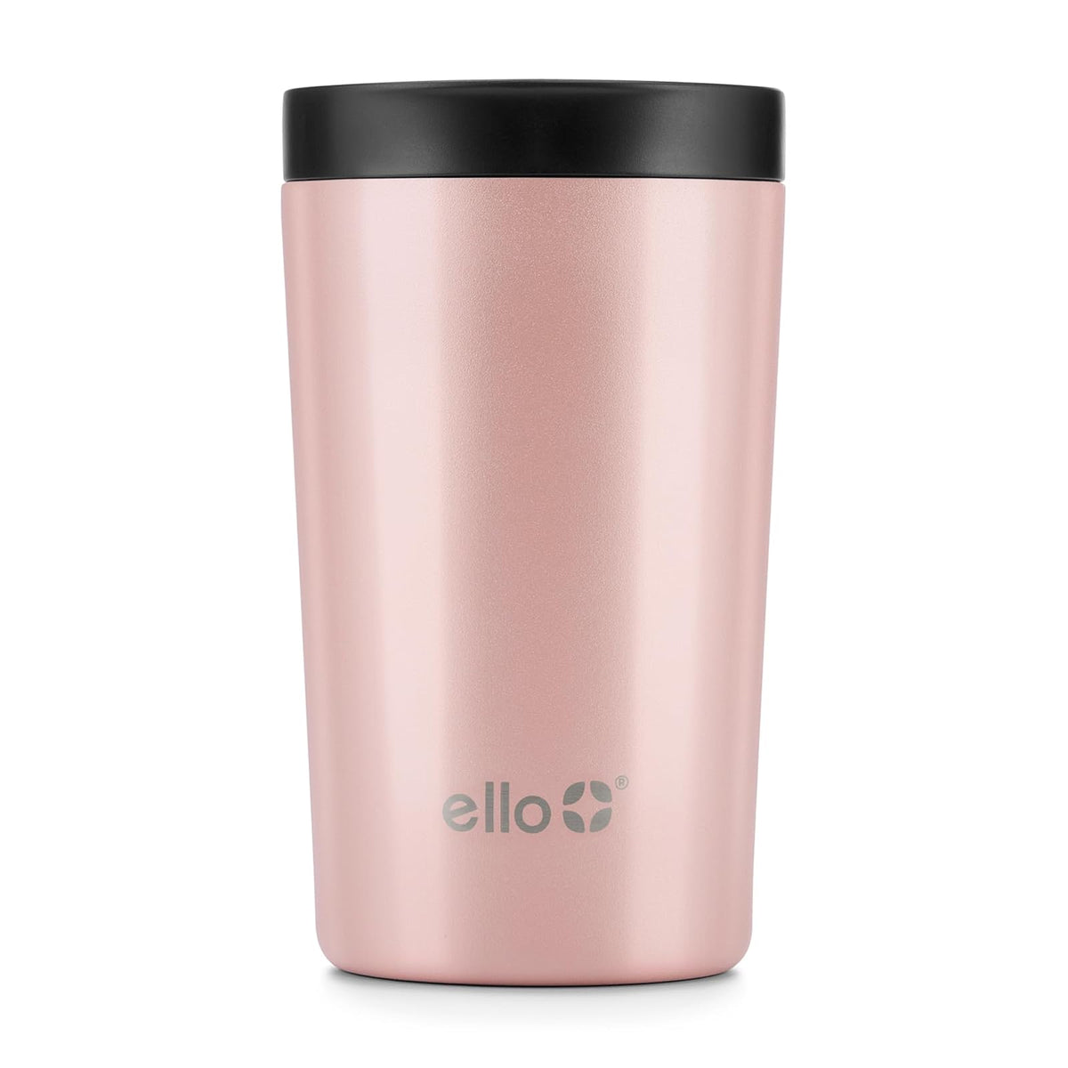 Ello Jones - Taza de café de viaje de acero inoxidable, 325 ml, Rosegold