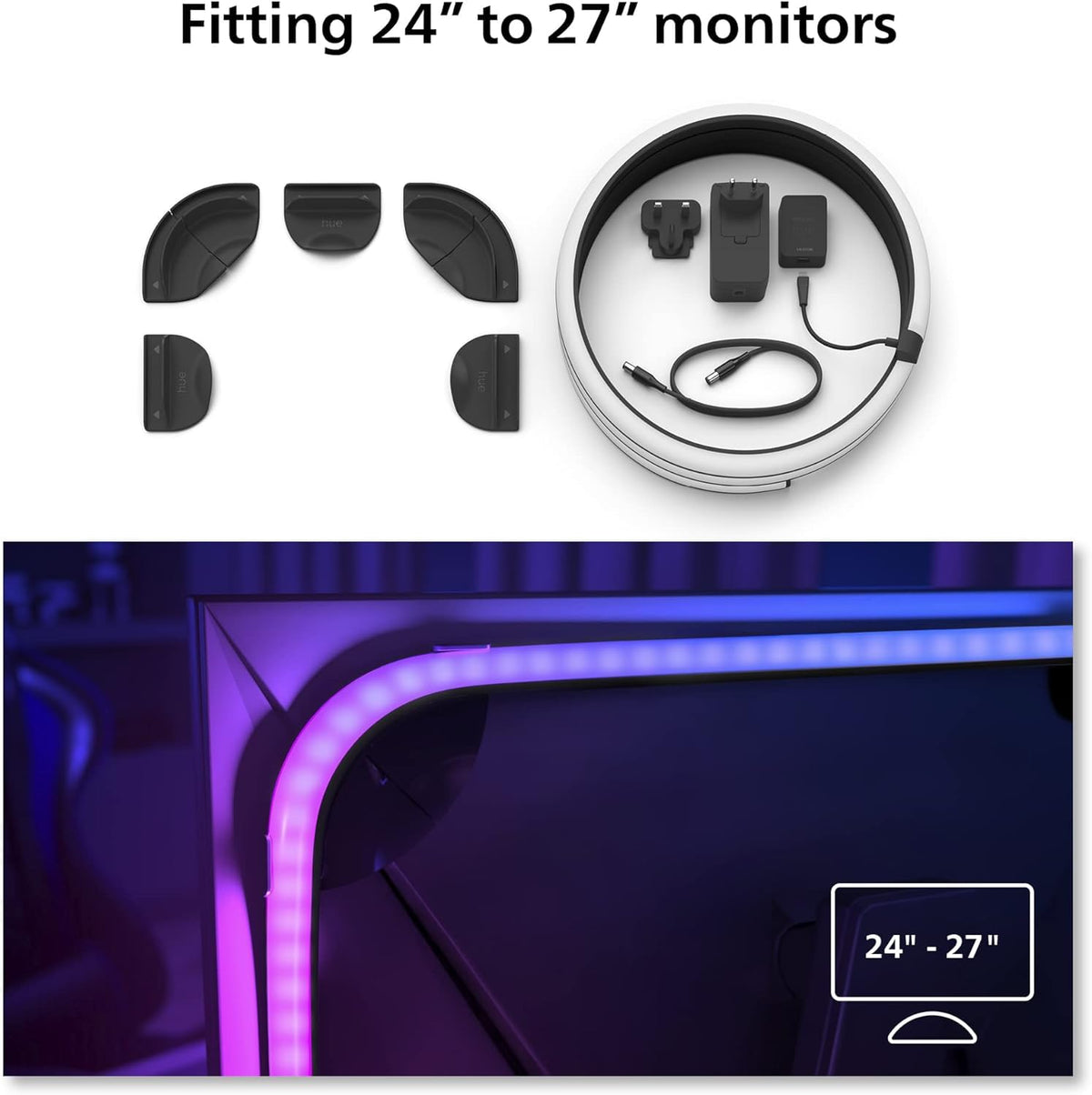 Philips Hue Gradient PC strip 24 27 inch NAM