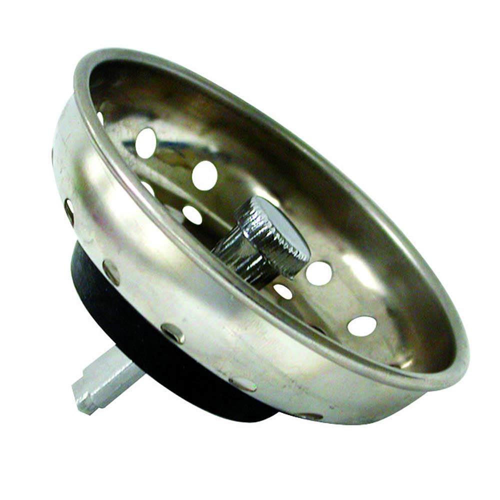 Danco 88275 - Cesta de fregadero de cocina de 3-1/4 pulgadas, protector contra salpicaduras con poste estacionario, acero inoxidable