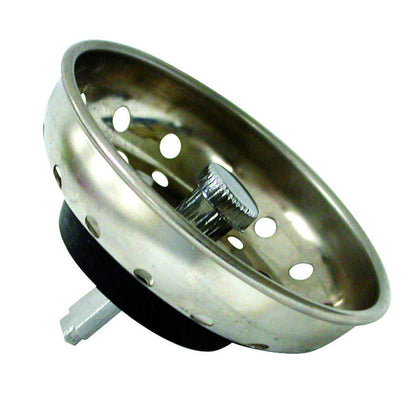 Danco 88275 - Cesta de fregadero de cocina de 3-1/4 pulgadas, protector contra salpicaduras con poste estacionario, acero inoxidable