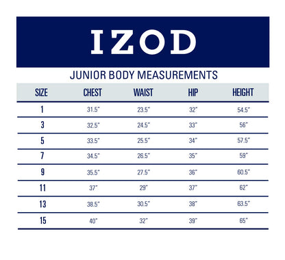 IZOD Pantalón de satén elástico de 5 Bolsillos para Junior's Uniform
