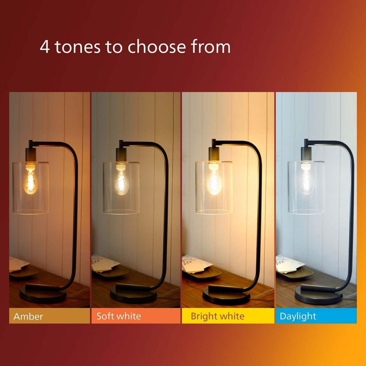 PHILIPS LED clásico sin parpadeo en espiral transparente ST19 regulable, tecnología EyeComfort, 500 lúmenes, blanco suave (2700 K), 5.5W = 60W, certificado por título 20, base E26, paquete de 1